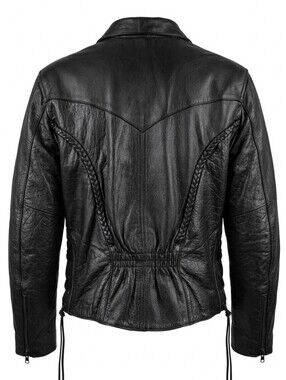 Milwaukee Leather Womens M Black Leather Jacket Removable Lining Bikercore Y2K